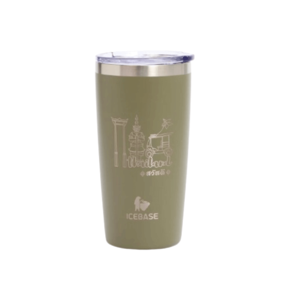 แก้วเก็บความเย็น ICEBASE รุ่น VLS-701GN (THAI SIGNATURE) ขนาด 600 มิลลิลิตร สีเขียว_0